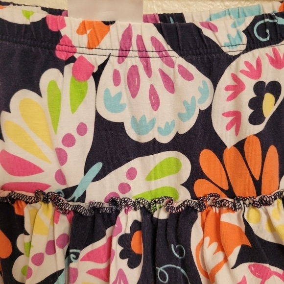 Hanna Andersson Blue Butterfly and Flower Print Skort - Picture 3 of 5